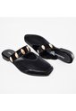 Price Shoes Sandalias Tipo Mule Planas Con Estilo Para Mujer 182BE268NEGRO de Price Shoes