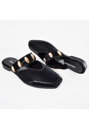 Price Shoes Sandalias Tipo Mule Planas Con Estilo Para Mujer 182BE268NEGRO
