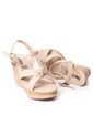 Price Shoes Sandalia Plataforma Para Mujer 462JC016BEIGE de Price Shoes