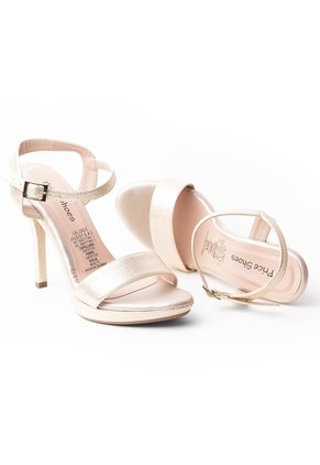 Priceshoes Sandalia Tacon Dama Elegante 5428974CHAMPANA