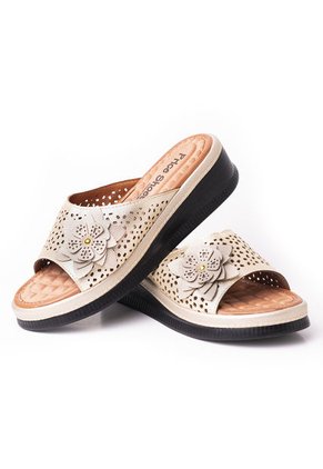 Priceshoes Sandalias Confort Para Mujer 6924075-1CHAMPANA