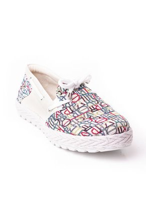 Priceshoes Zapatos Casual Tipo Mocasin Para Mujer 452200BLANCO