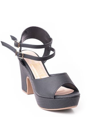 Price Shoes Sandalias Tacon Cubano Mujer 182CE828NEGRO Price Shoes
