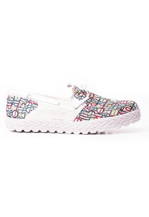 Priceshoes Zapatos Casual Tipo Mocasin Para Mujer 452200BLANCO