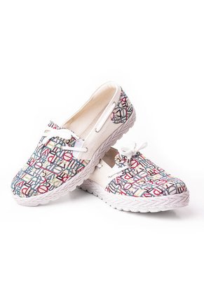 Priceshoes Zapatos Casual Tipo Mocasin Para Mujer 452200BLANCO