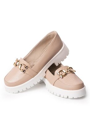 Price Shoes Mocasines Casuales Para Mujer 252A20BEIGE