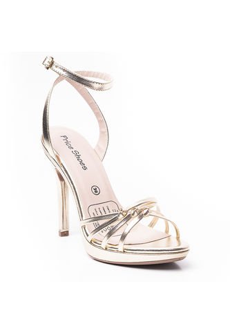 Price Shoes Sandalia  De Tacon Para Mujer 882VS020CHAMPANA Price Shoes