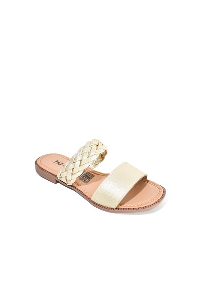 Price Shoes Sandalias Planas Trenza Mujer 692502CHAMPANA