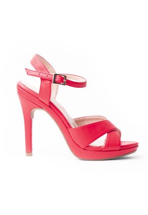 Priceshoes Sandalia  De Tacon Para Mujer 542918ROJO