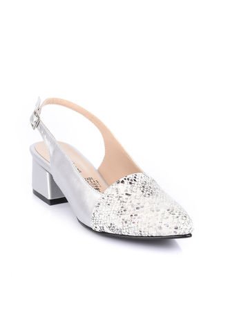 Price Shoes Tacon Bajo Para Mujeres 542684PLATA Price Shoes