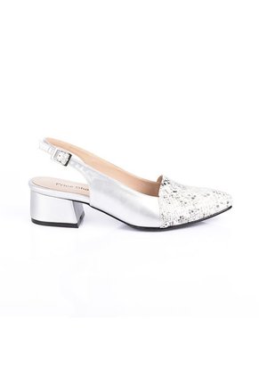 Price Shoes Tacon Bajo Para Mujeres 542684PLATA