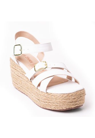 Priceshoes Plataformas Para Mujer 9521201BLANCO Price Shoes