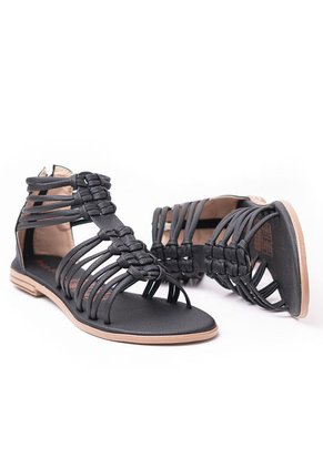 Price Shoes Sandalias Planas Para Dama 302E208SNEGRO