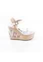 Price Shoes Sandalias Plataformas Mujeres 962Dn15Blanco de Price Shoes