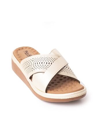 Price Shoes Sandalias Confort Para Mujer 6925281CHAMPANA Price Shoes