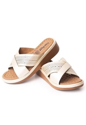 Price Shoes Sandalias Confort Para Mujer 6925281CHAMPANA