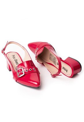 Price Shoes Tacon Bajo Para Mujer 9721221ROJO