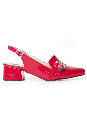 Price Shoes Tacon Bajo Para Mujer 9721221ROJO