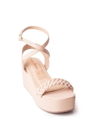 Price Shoes Plataforma Para Mujer 9521255NUDE Price Shoes