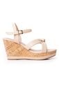 Price Shoes Sandalia Plataforma Para Mujer 462JC016BEIGE de Price Shoes
