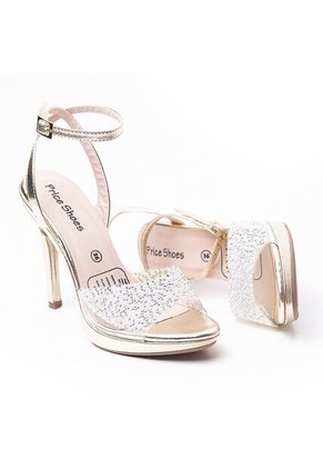 Priceshoes Sandalia Tacon Dama Elegante 882VS018CHAMPANA