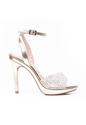 Priceshoes Sandalia Tacon Dama Elegante 882VS018CHAMPANA