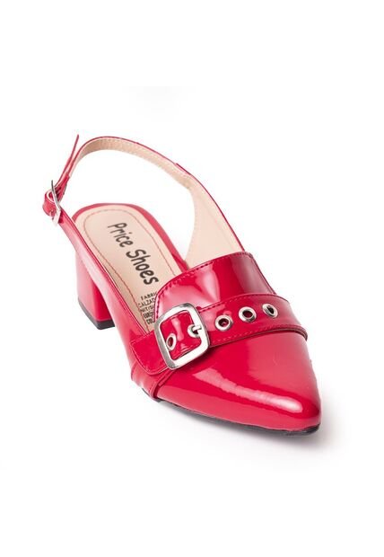 Price Shoes Tacon Bajo Para Mujer 9721221ROJO