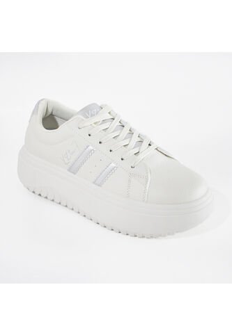 Price Shoes Tenis Plataforma Mujer 202WN46-ABPLATA Price Shoes