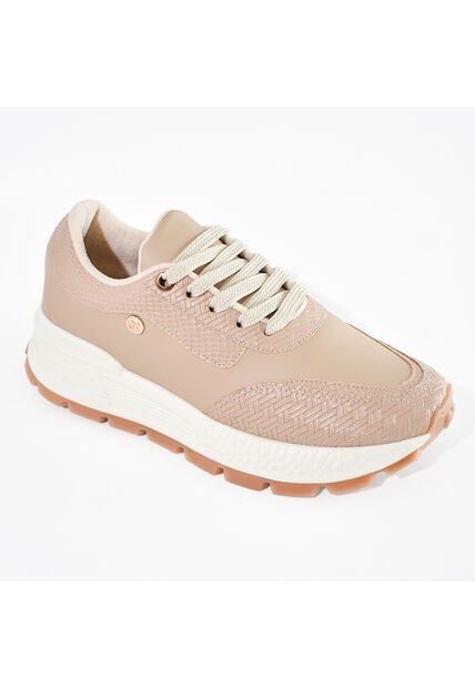 Price Shoes Tenis Urbanos De Moda Para Mujer 282M-549BEIGE