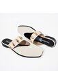 Price Shoes Sandalias Tipo Mule Planas Con Estilo Para Mujer 182BE268BEIGE de Price Shoes