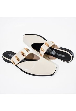 Price Shoes Sandalias Tipo Mule Planas Con Estilo Para Mujer 182BE268BEIGE