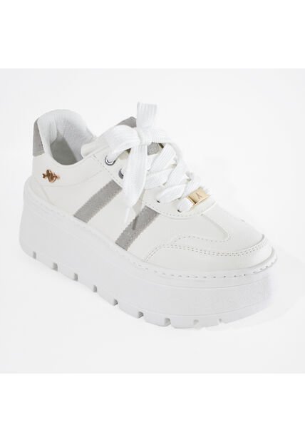 Price Shoes Tenis Con Plataforma Mujer 352KAROL-2GGRIS