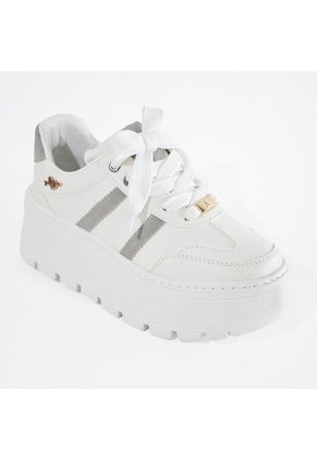 Price Shoes Tenis Con Plataforma Mujer 352KAROL-2GGRIS