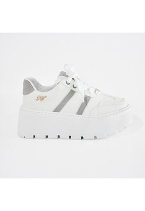 Price Shoes Tenis Con Plataforma Mujer 352KAROL-2GGRIS