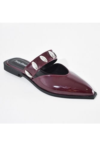 Price Shoes Sandalias Tipo Mule Para Mujer 182MS268VINOTINTO Price Shoes