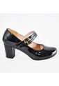 Price Shoes Tacones Doble Hebilla Mujer 9725012NEGRO de Price Shoes