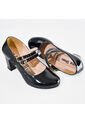 Price Shoes Tacones Doble Hebilla Mujer 9725012NEGRO de Price Shoes