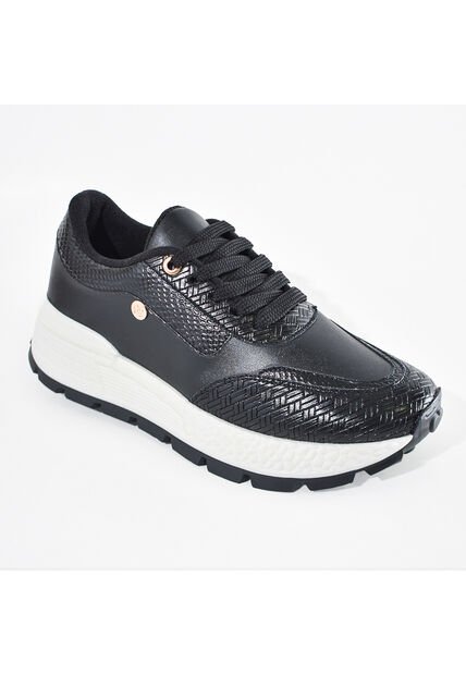 Price Shoes Tenis Urbanos De Moda Para Mujer 282M-549NEGRO