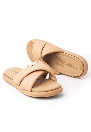 Priceshoes Sandalias Planas Mujeres 902BOM-01CAMEL
