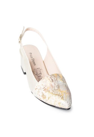 Price Shoes Tacon Bajo Para Mujeres 542684CHAMPANA Price Shoes