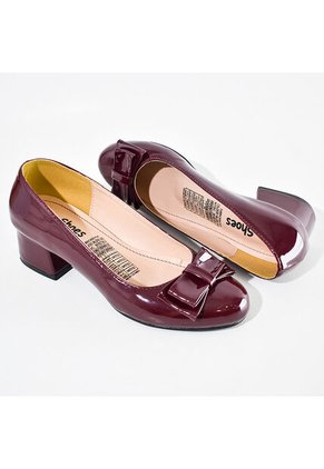 Price Shoes Tacones Casuales Con Moño Mujer 9723058VINO