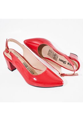 Price Shoes Tacones De Charol Para Mujer 9728008ROJO