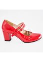 Price Shoes Tacones Doble Hebilla Mujer 9725012ROJO de Price Shoes