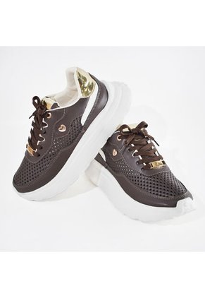 Price Shoes Tenis Urbanos Mujer 352CRISTALCHOCOLATE