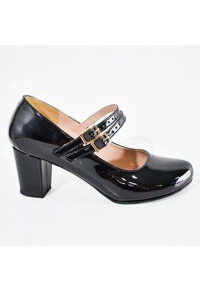 Price Shoes Tacones Doble Hebilla Mujer 9725012NEGRO