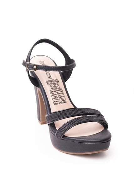 Price Shoes Sandalia Tacón Para Mujer 182FL872NEGRO