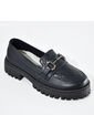 Price Shoes Mocasines De Tendencia Con Suela Track Para Mujer 1321146NEGRO de Price Shoes