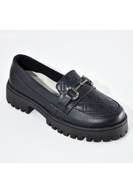 Price Shoes Mocasines De Tendencia Con Suela Track Para Mujer 1321146NEGRO
