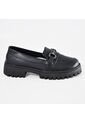 Price Shoes Mocasines De Tendencia Con Suela Track Para Mujer 1321146NEGRO de Price Shoes