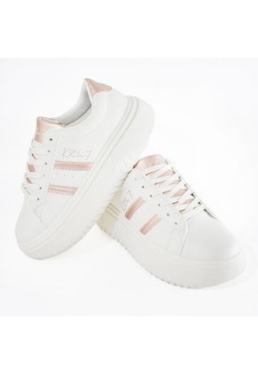 Price Shoes Tenis Con Plataforma Mujer 202WN46-ABOROROSA